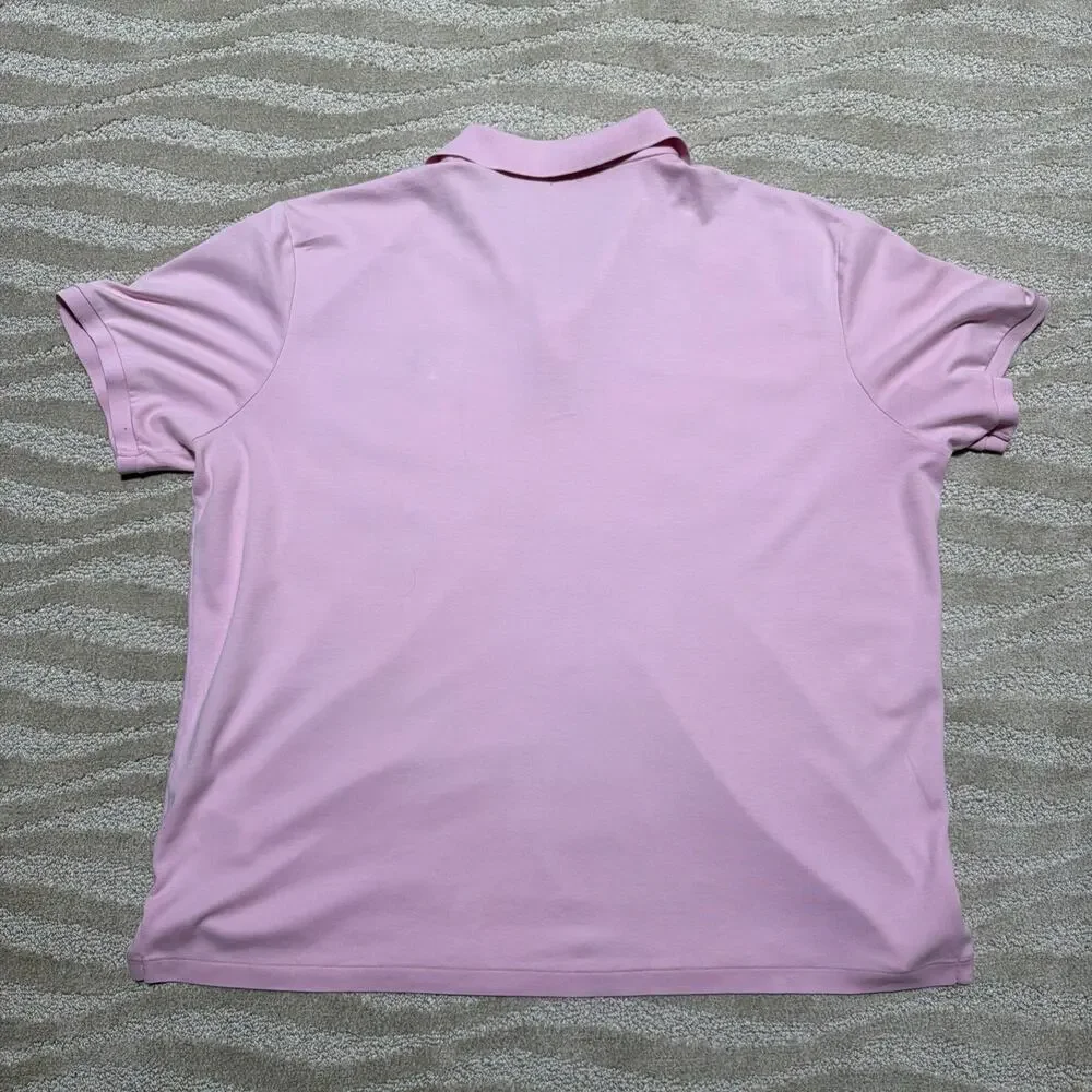 Polo Ralph Lauren Classic Fit Men's Pink Polo Soft Cotton Shirt, Size: X-Large
